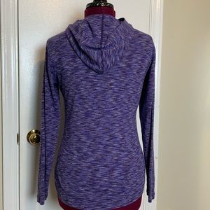 EUC Columbia Sport Purple Heathered Hoodie Pullover Cotton blend